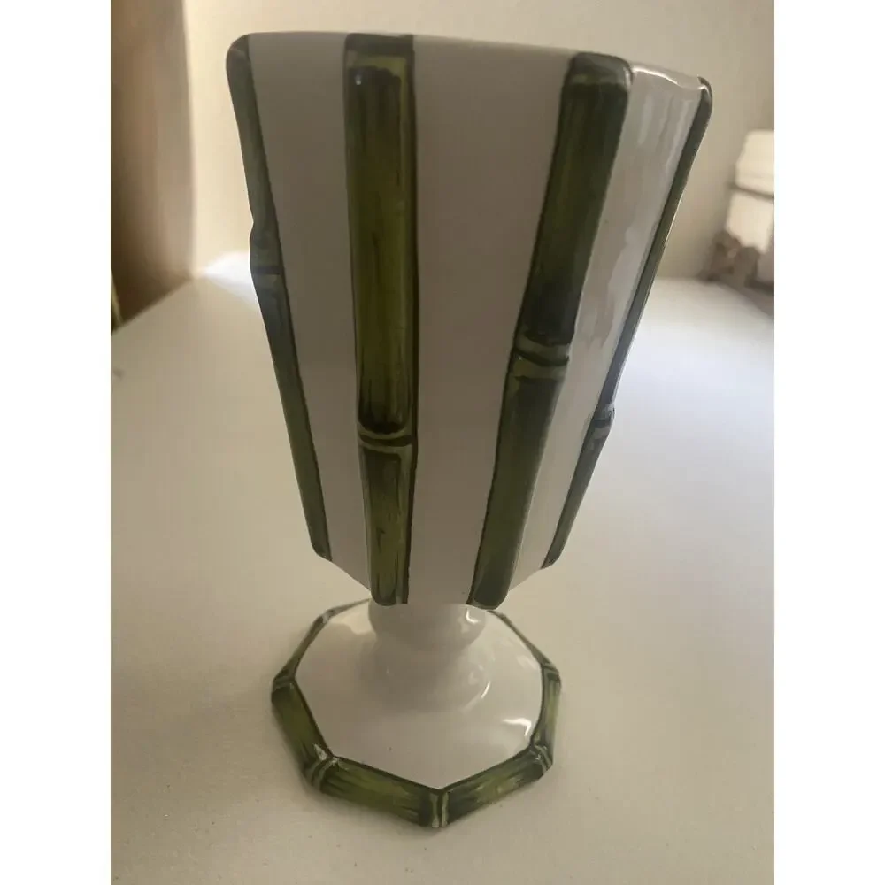 Costa 70065 Vase 6 Inches Tall. Vintage Dragonfly and Bamboo